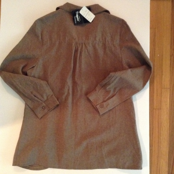 Dorman Linen Hi Lo Hemline Shirt Jacket - Picture 4 of 8